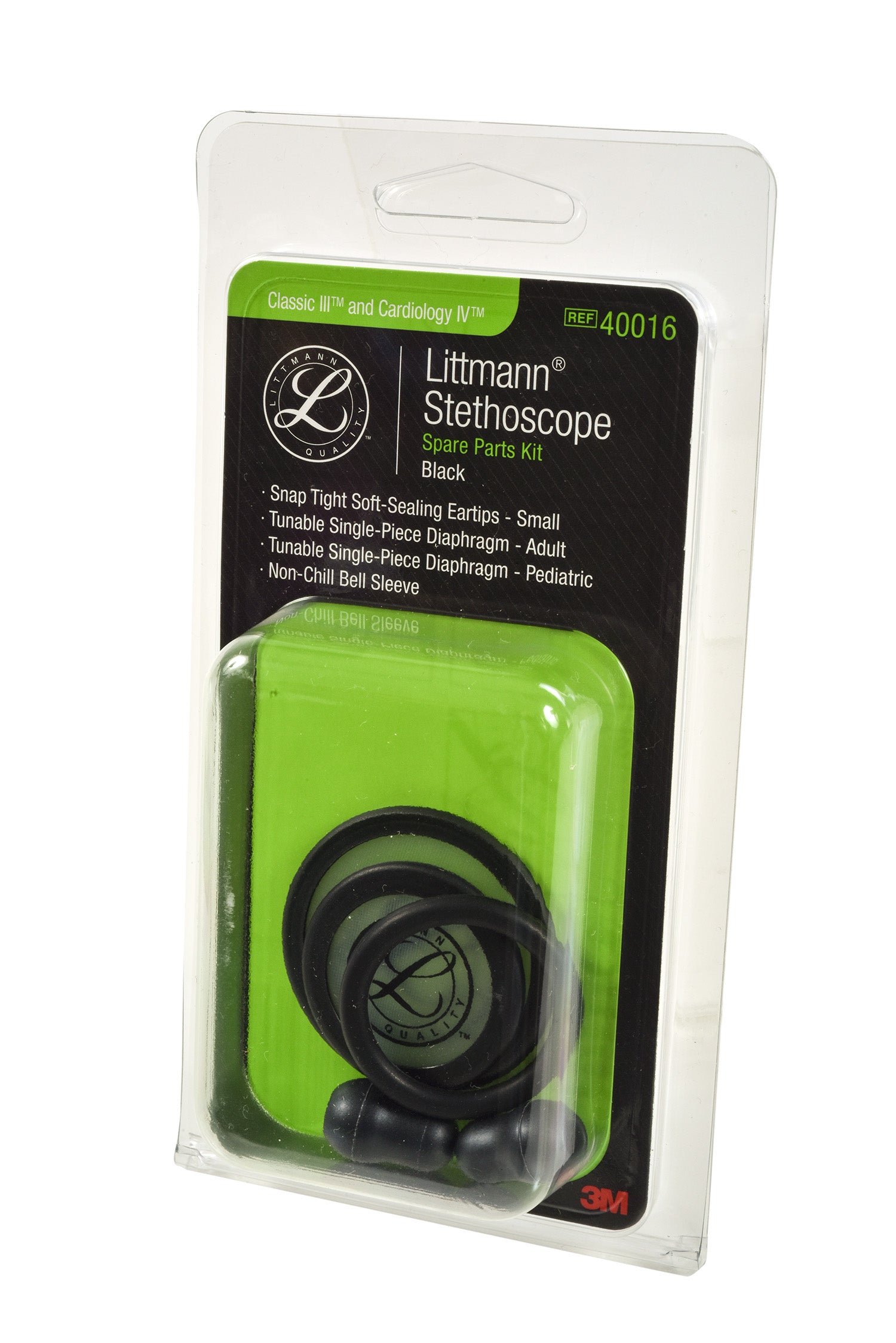 3M Littmann Stethoscope Spare Parts Kit - CORE Digital/Classic III/Cardiology IV - Black Littmann Spare Parts 3M Littmann