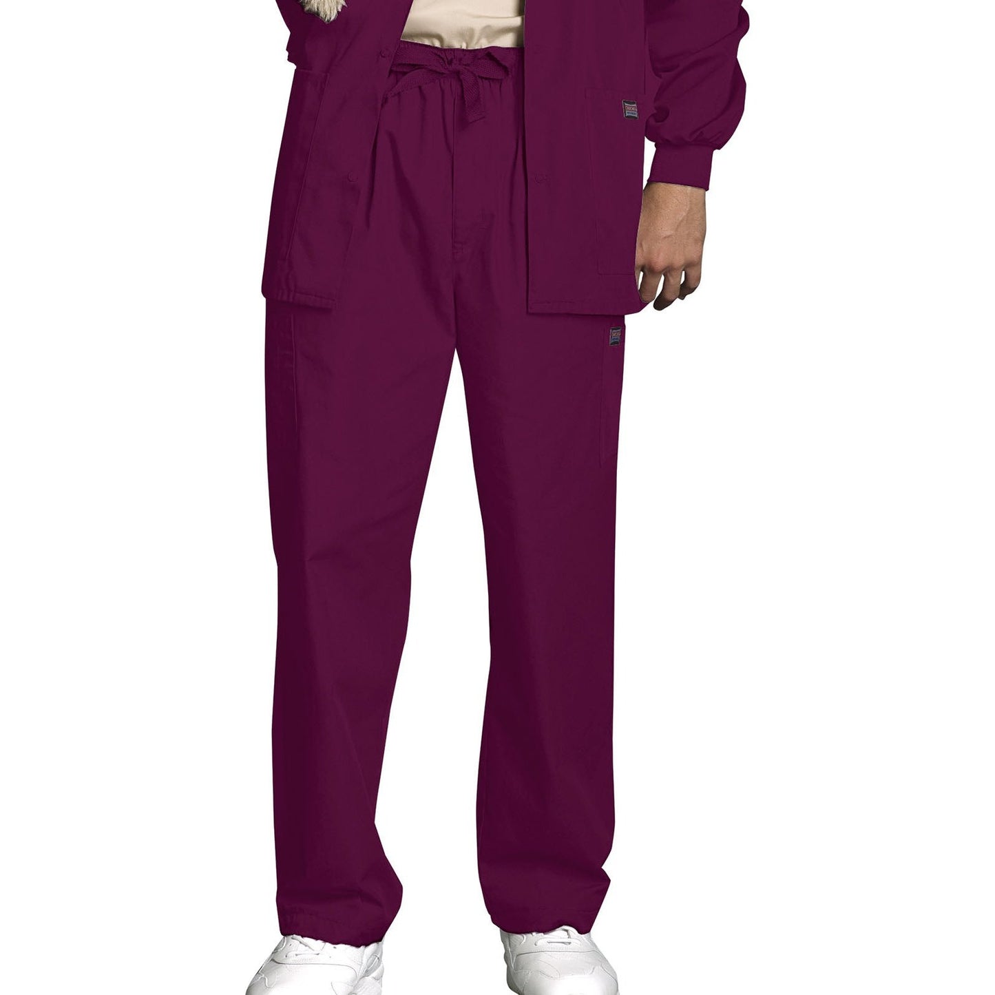 Cherokee Men's WorkWear Cargo Scrub Pant - Tall Scrubs Cherokee 2XL Wine 