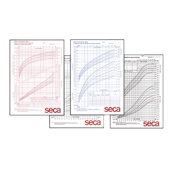 Seca Growth Chart for Boys 0-36 Months Scales Seca