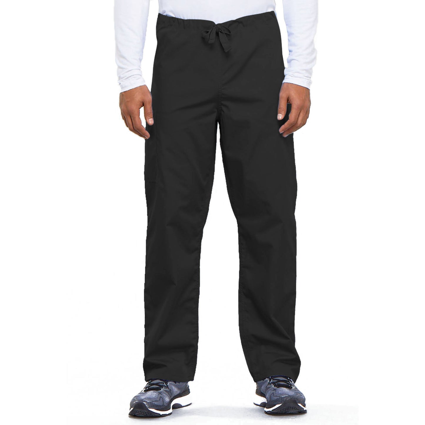 Cherokee WorkWear Unisex Drawstring Scrub Pants Cherokee XS Black