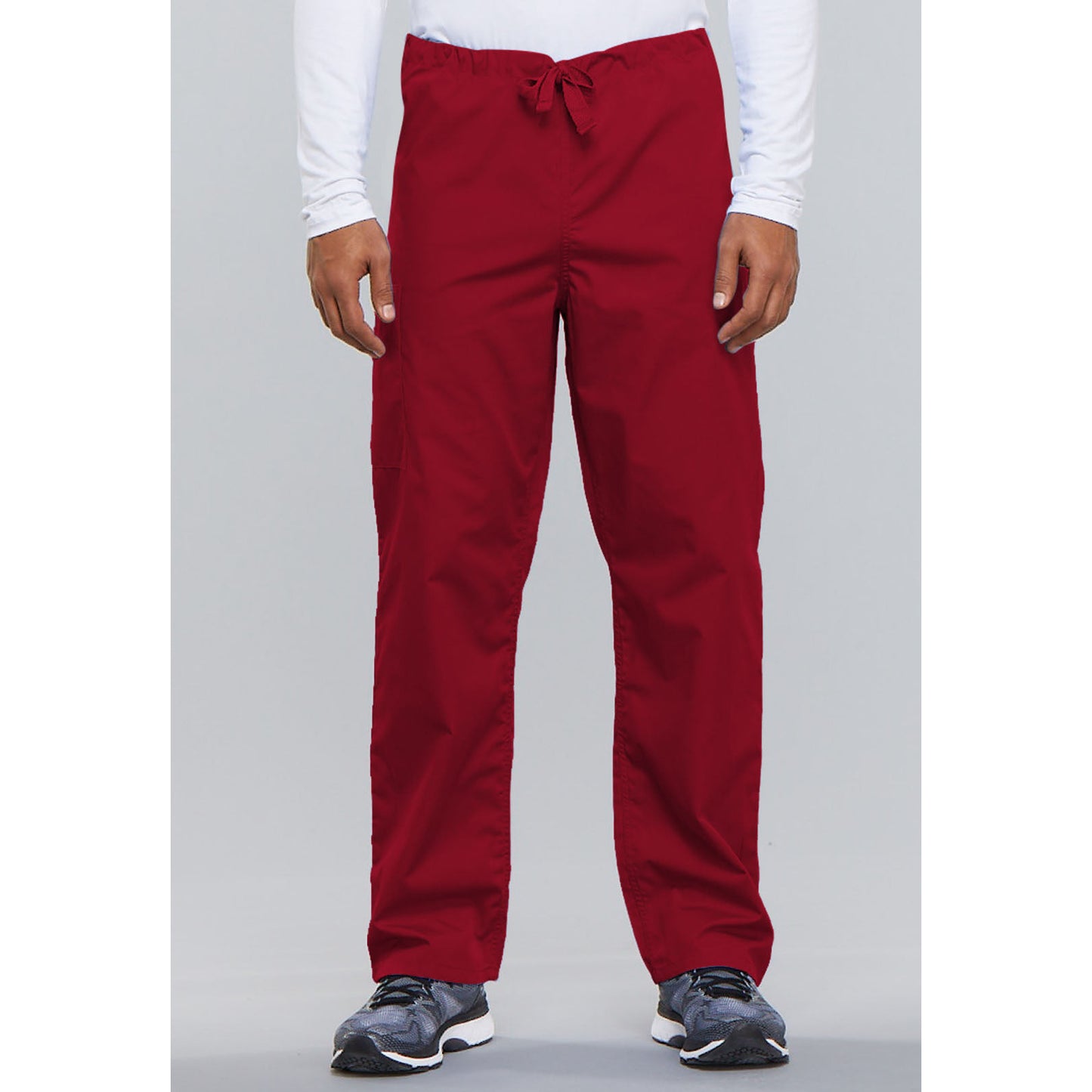 Cherokee WorkWear Unisex Drawstring Scrub Pants Cherokee XS Red