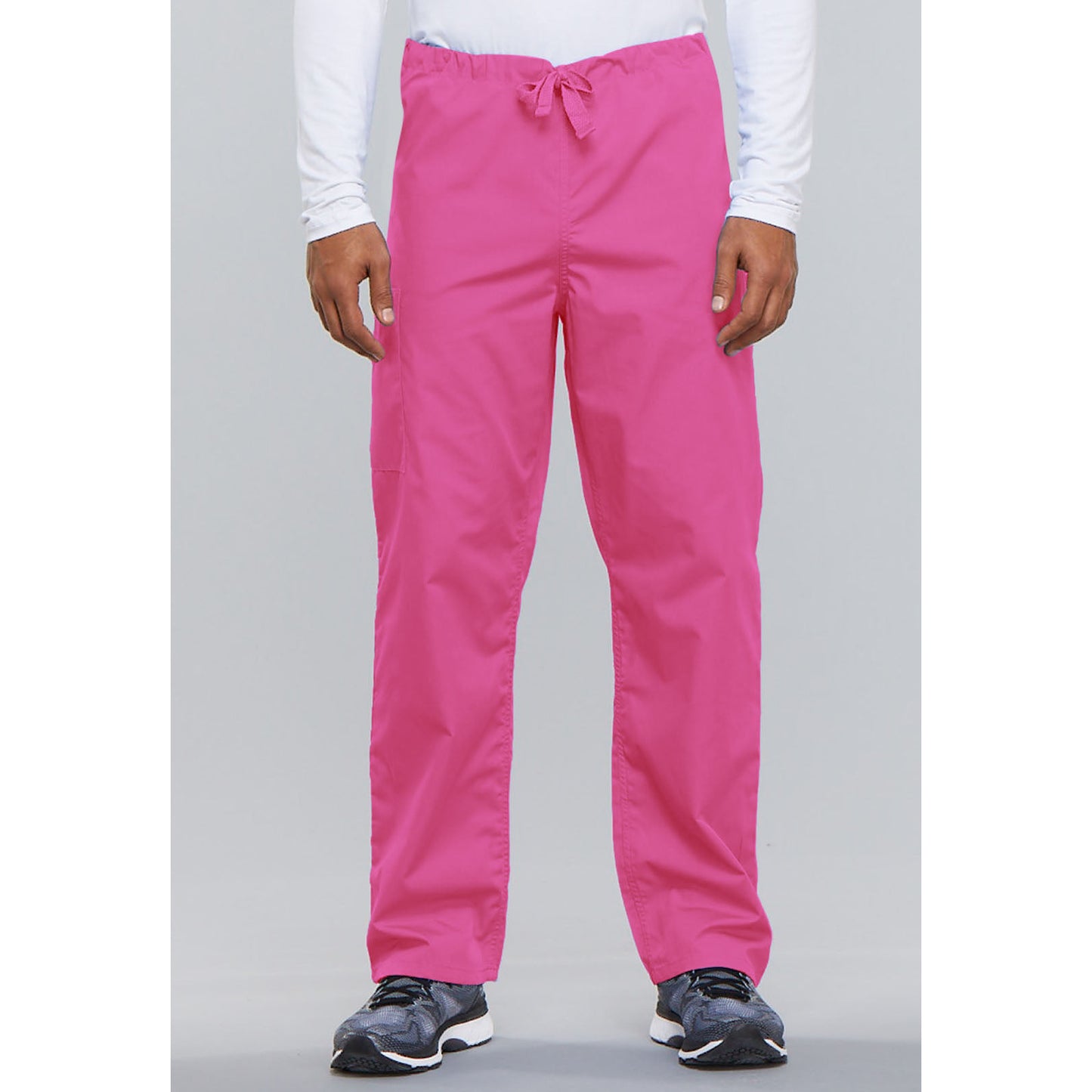 Cherokee WorkWear Unisex Drawstring Scrub Pants Cherokee XS Shocking Pink