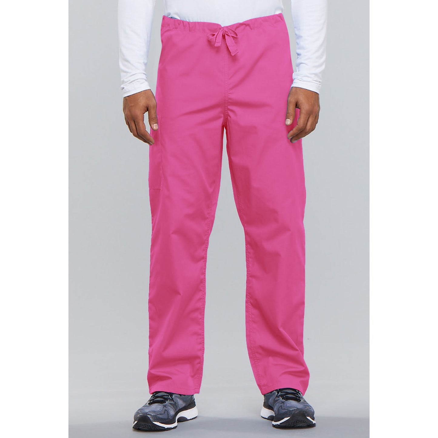 Cherokee WorkWear Unisex Drawstring Scrub Pants  Cherokee XS Shocking Pink 