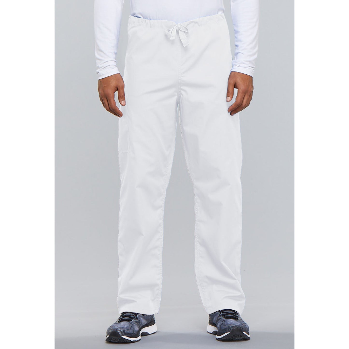 Cherokee WorkWear Unisex Drawstring Scrub Pants Cherokee XS White