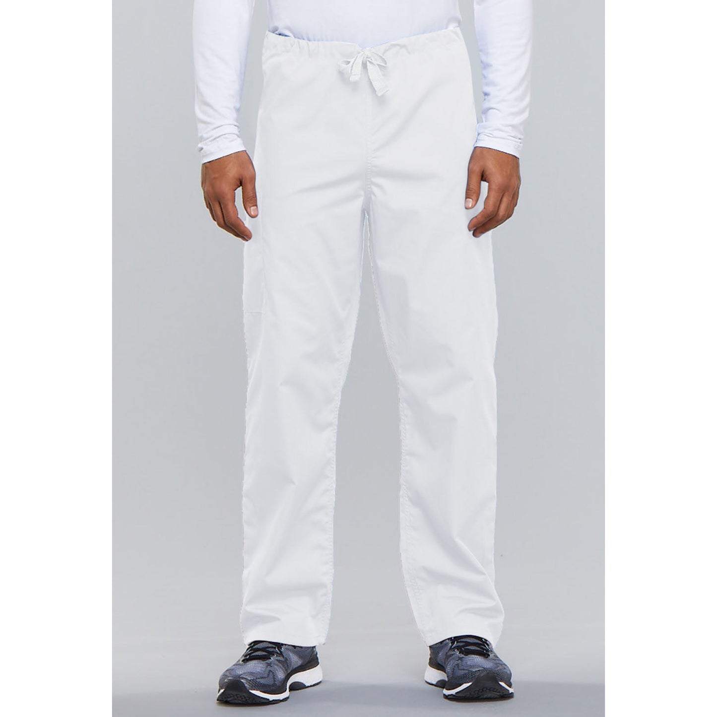 Cherokee WorkWear Unisex Drawstring Scrub Pants  Cherokee XS White 