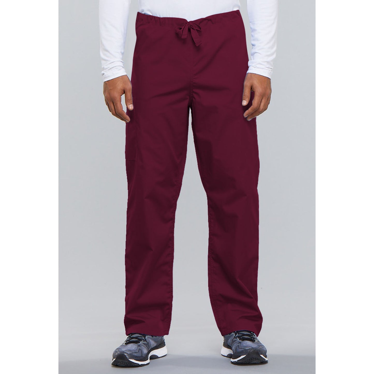 Cherokee WorkWear Unisex Drawstring Scrub Pants Cherokee XS Wine