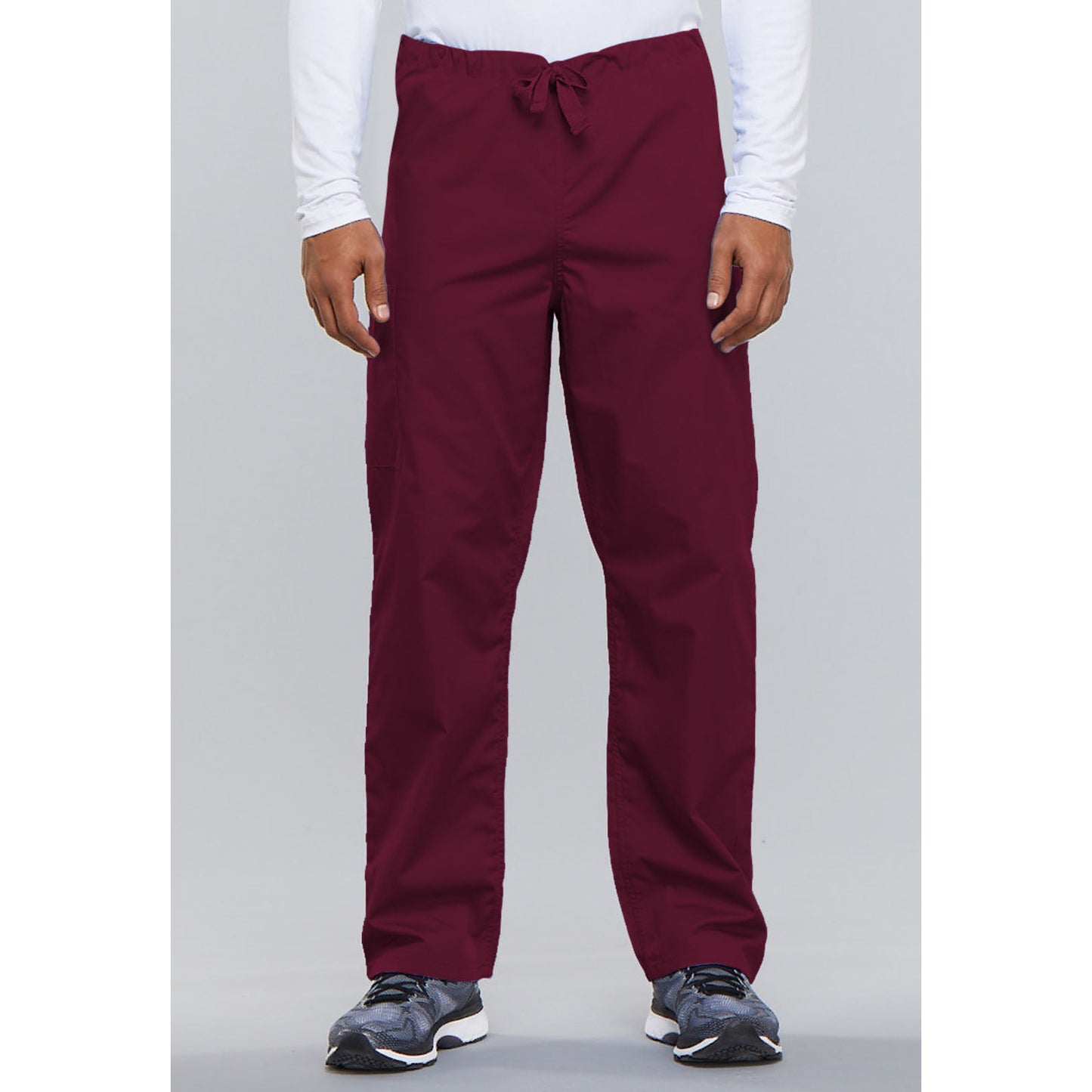 Cherokee WorkWear Unisex Drawstring Scrub Pants  Cherokee XS Wine 