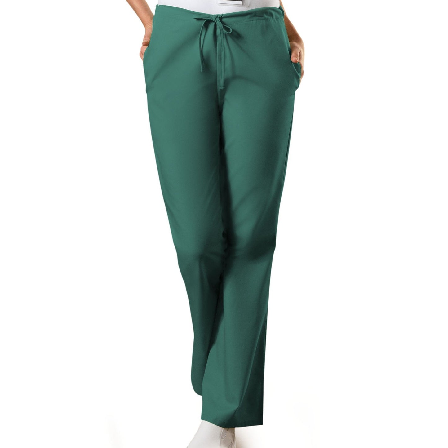 Cherokee WorkWear Women's Flare Leg Drawstring Scrub Pant - Petite Scrubs Cherokee 2XL Hunter 