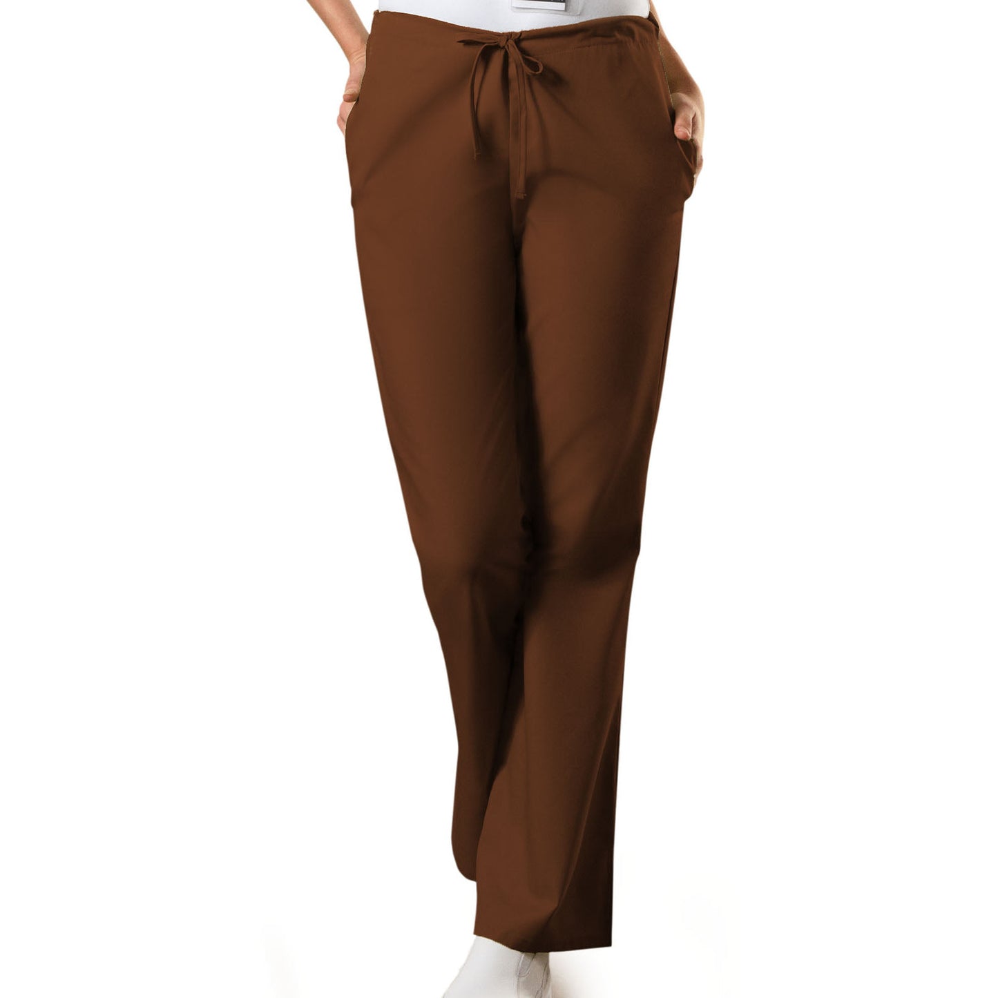 Cherokee WorkWear Women's Flare Leg Drawstring Scrub Pant  Cherokee XS Chocolate 