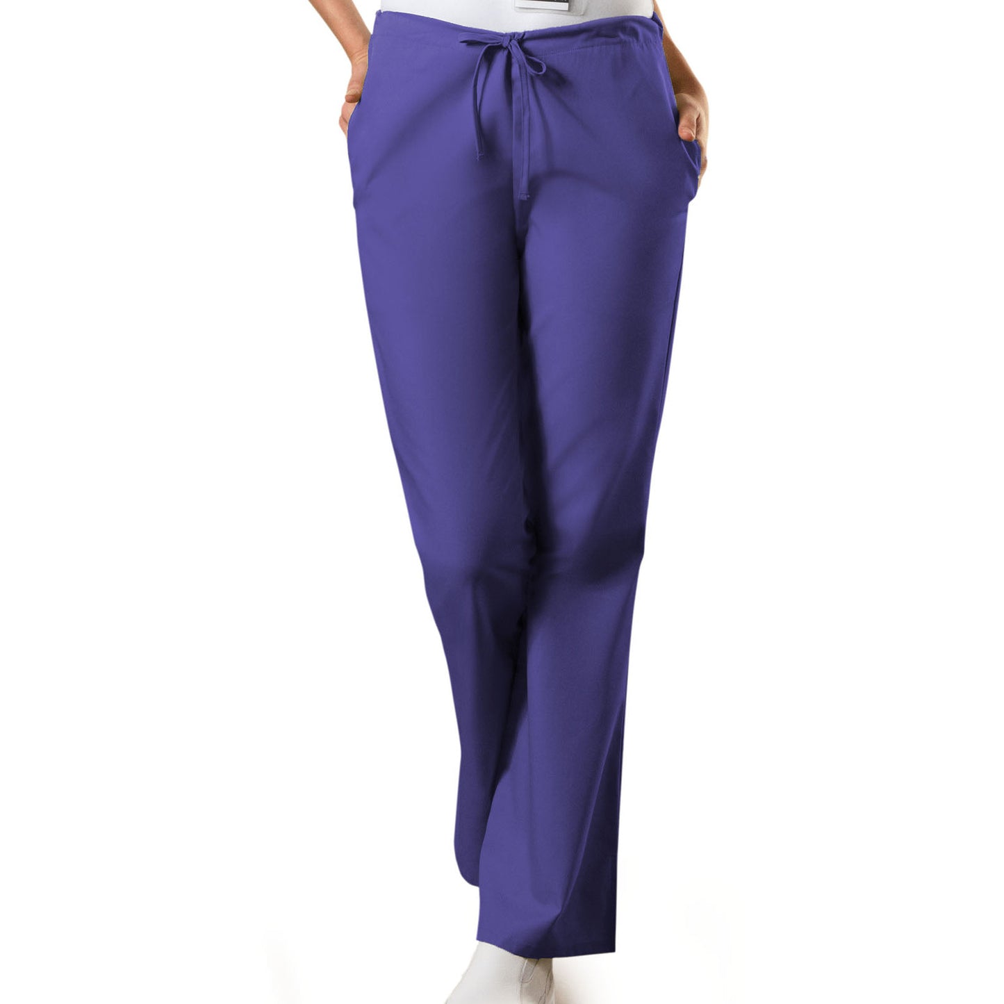 Cherokee WorkWear Women's Flare Leg Drawstring Scrub Pant  Cherokee XS Grape 