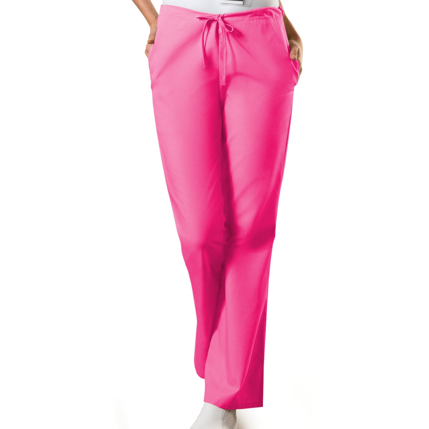 Cherokee WorkWear Women's Flare Leg Drawstring Scrub Pant  Cherokee XS Shocking Pink 