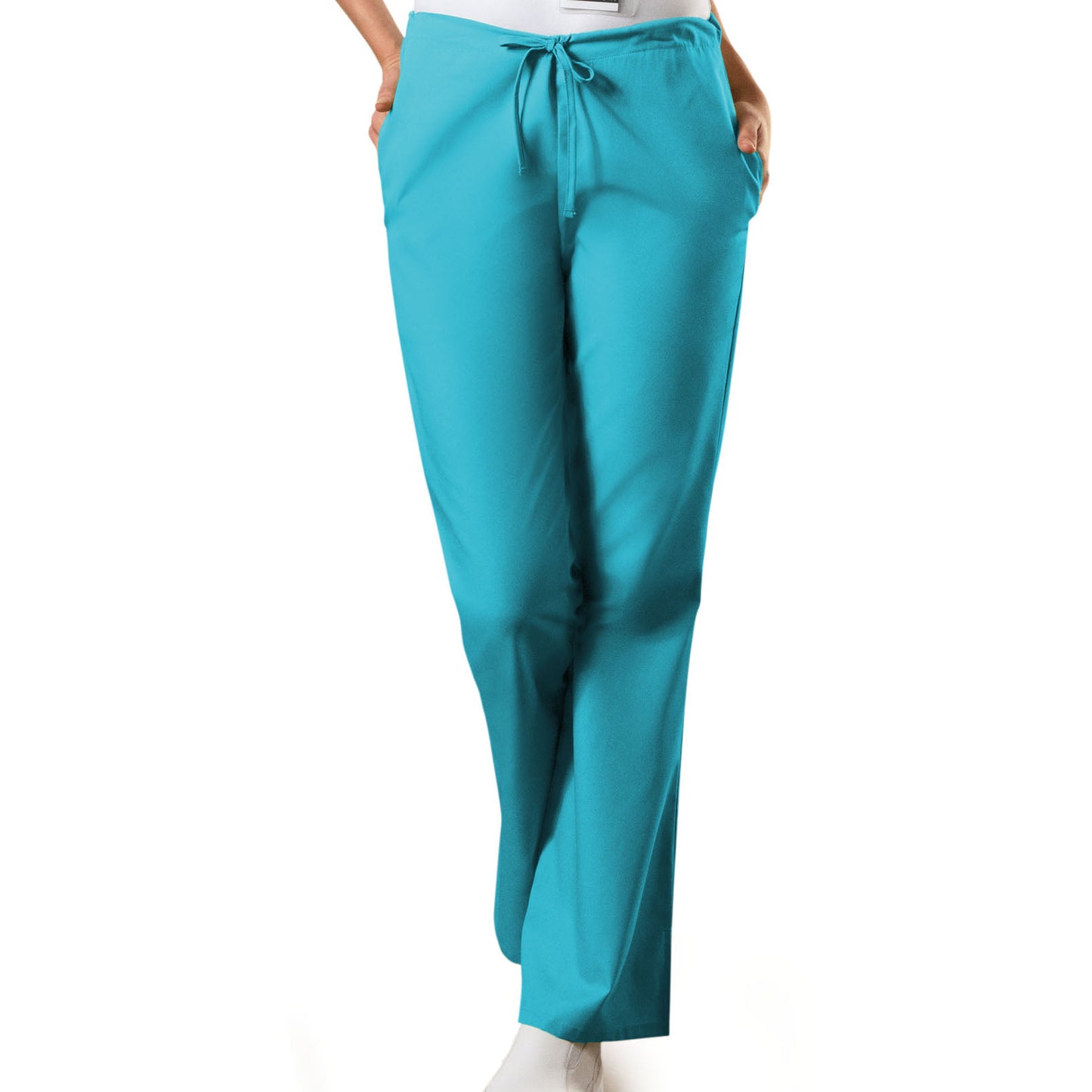 Cherokee WorkWear Women's Flare Leg Drawstring Scrub Pant Cherokee XS Turquoise