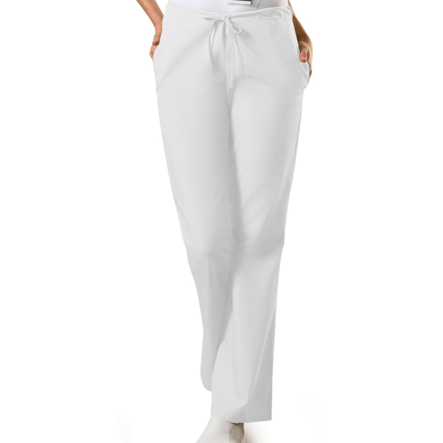 Cherokee WorkWear Women's Flare Leg Drawstring Scrub Pant  Cherokee XS White 