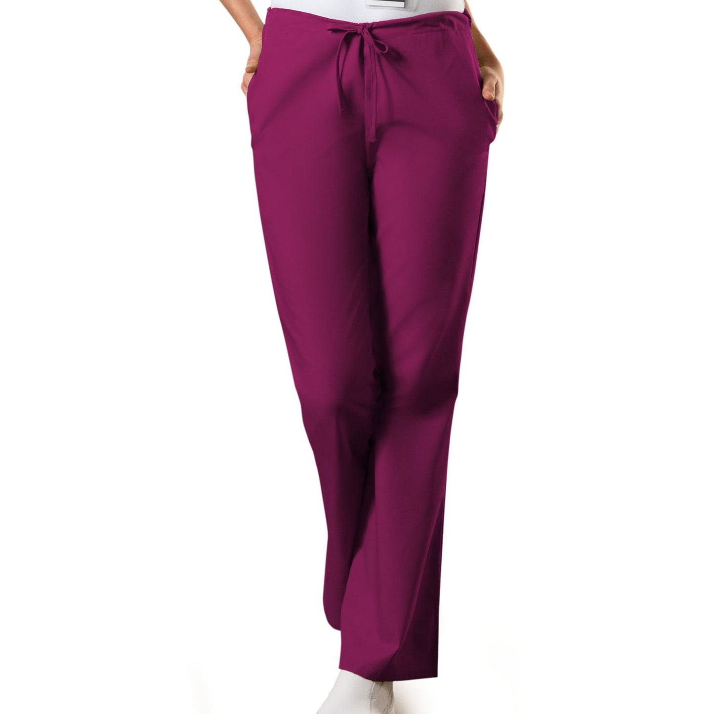 Cherokee WorkWear Women's Flare Leg Drawstring Scrub Pant  Cherokee XS Wine 