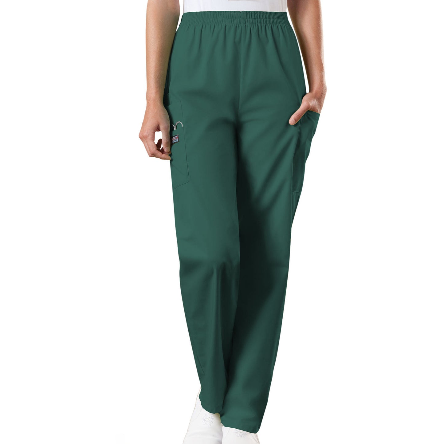 Cherokee WorkWear Women's Elastic Waist Scrub Pant Cherokee XL Hunter
