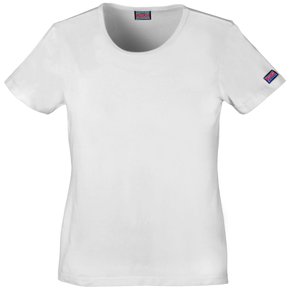 Cherokee WorkWear Women's Round Neck Short Sleeve Tee Scrubs Cherokee