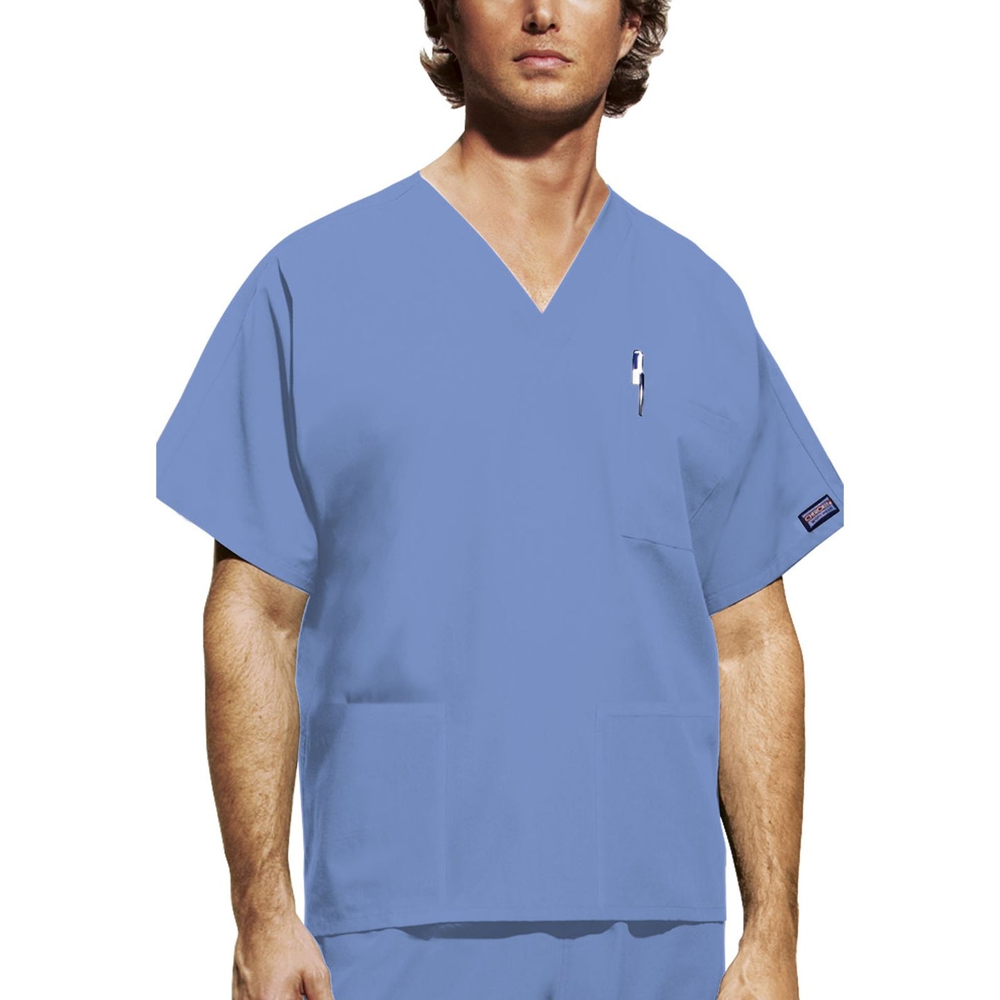 Cherokee WorkWear Unisex V-Neck Scrub Top Scrubs Cherokee