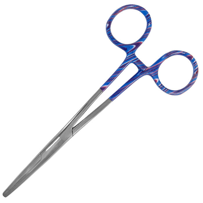 5.5" ColorMate™ Kelly Forceps Candy Swirls Blue Accessories Prestige