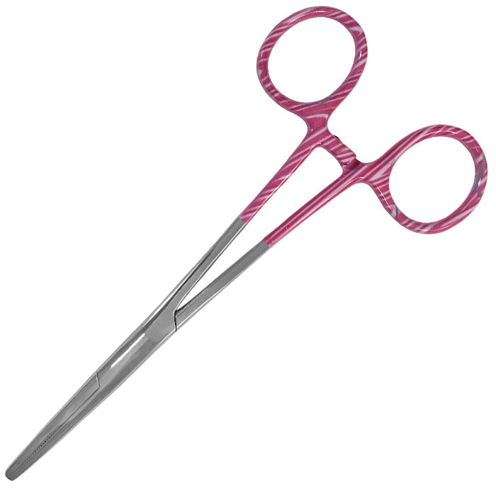 5.5" ColorMate™ Kelly Forceps Candy Swirls Pink Accessories Prestige