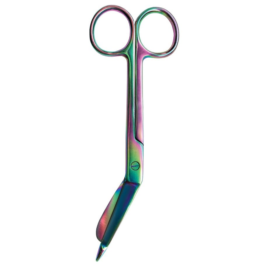 5.5" Bandage Scissor - Rainbow Finish Accessories Prestige