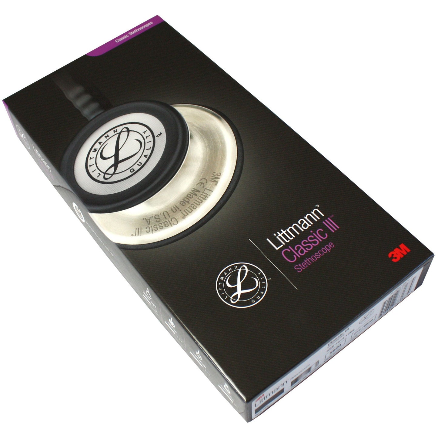 Littmann Classic III Monitoring Stethoscope: Black 5620 Stethoscopes 3M Littmann