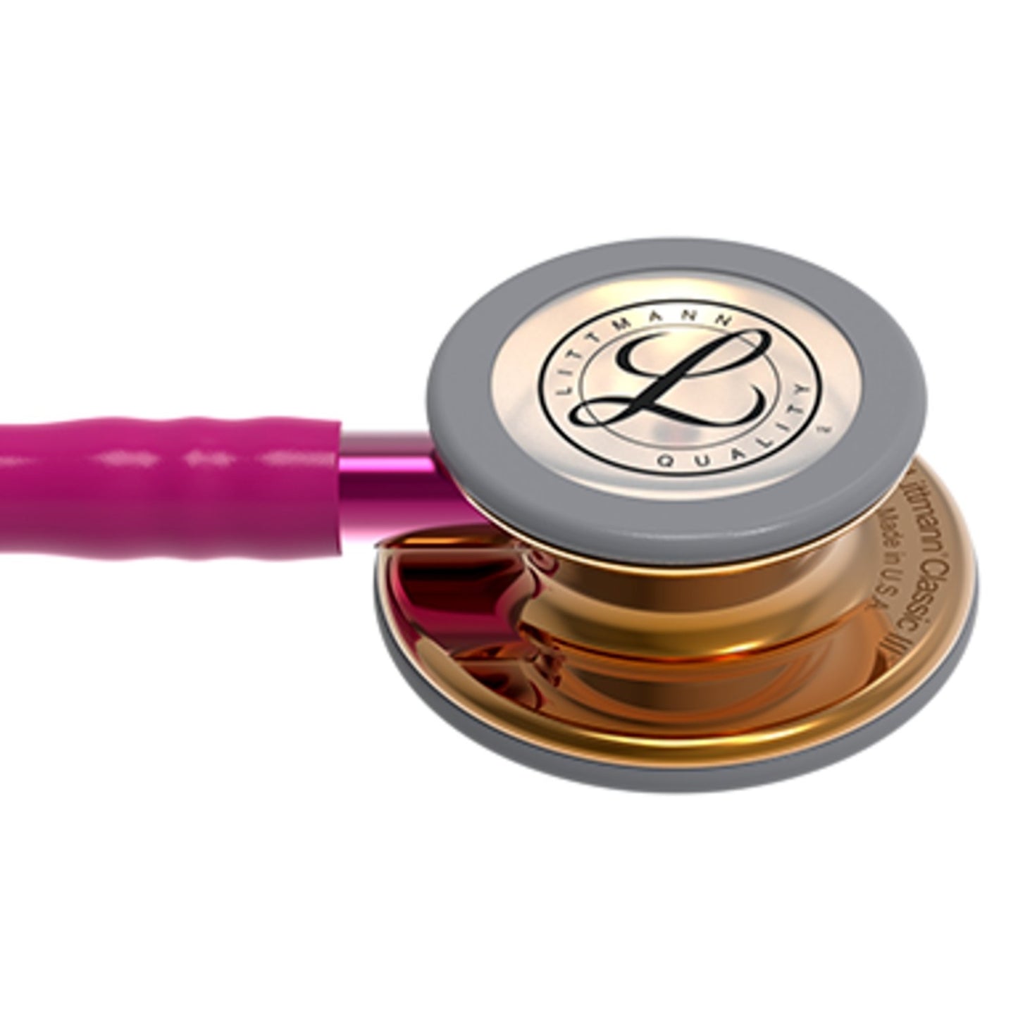 Littmann Classic III Monitoring Stethoscope: High Polished Copper & Raspberry - Pink Stem Limited Edition 5647 Stethoscopes 3M Littmann