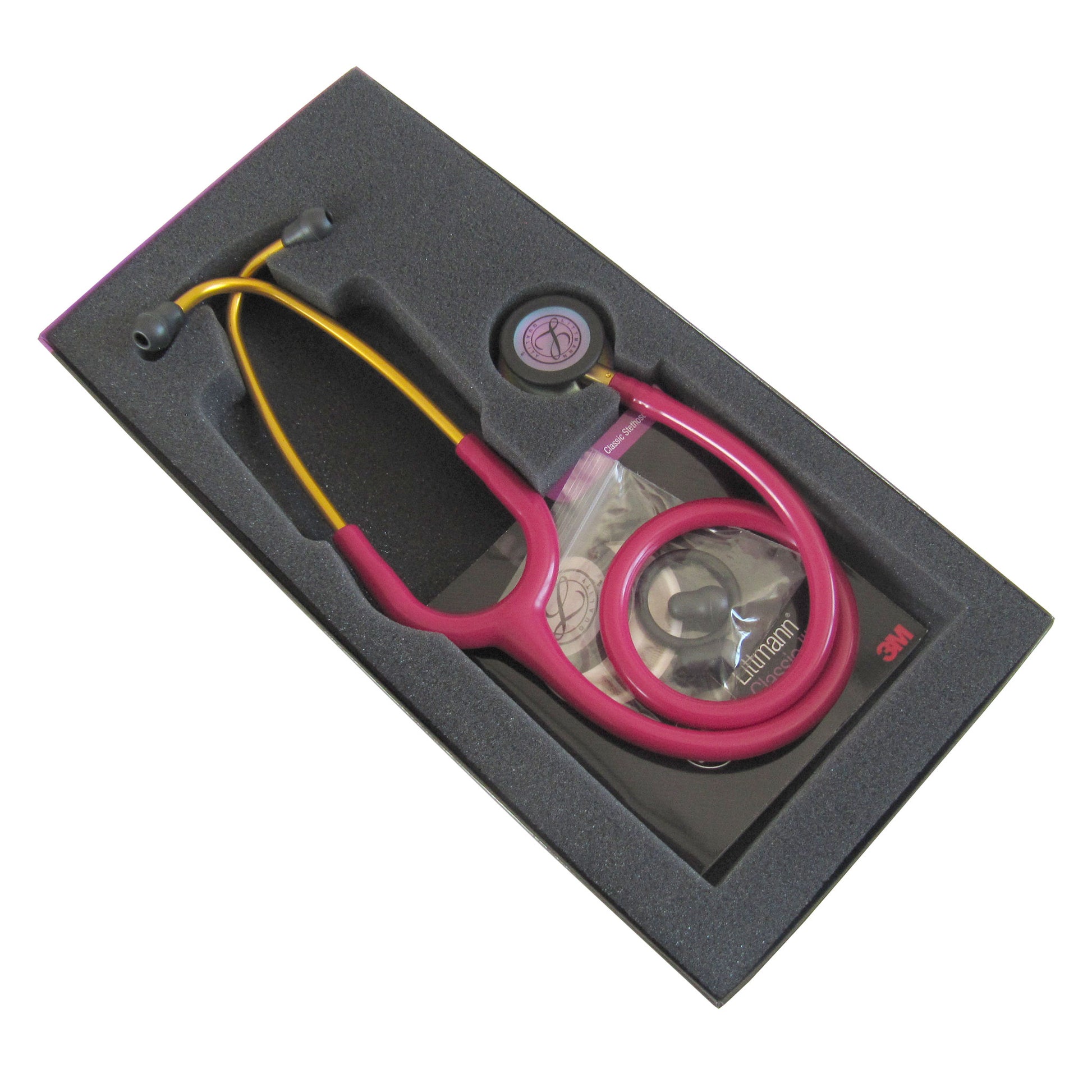 Littmann Classic III Monitoring Stethoscope: Raspberry Rainbow 5806 Stethoscopes 3M Littmann