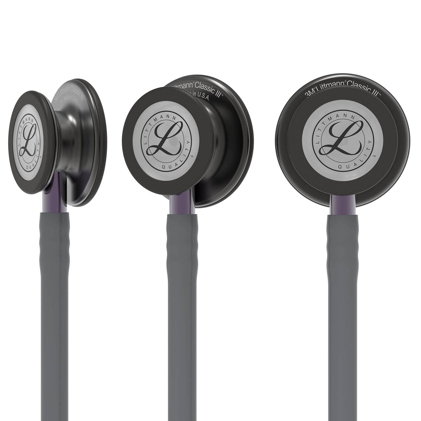 Littmann Classic III Monitoring Stethoscope: Smoke & Gray - Violet Stem 5873 Stethoscopes 3M Littmann   