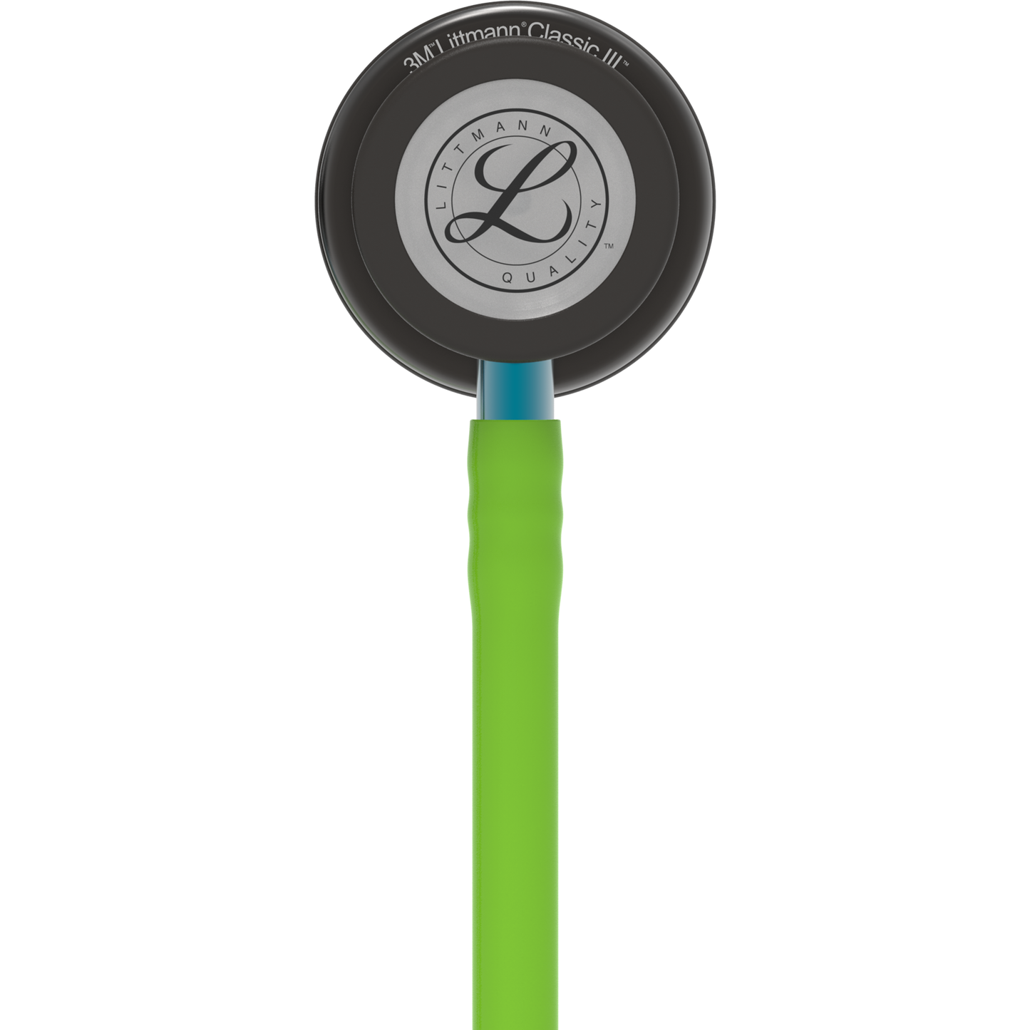 Littmann Classic III Monitoring Stethoscope: Smoke & Lime Green - Blue Stem 5875 Stethoscopes 3M Littmann   