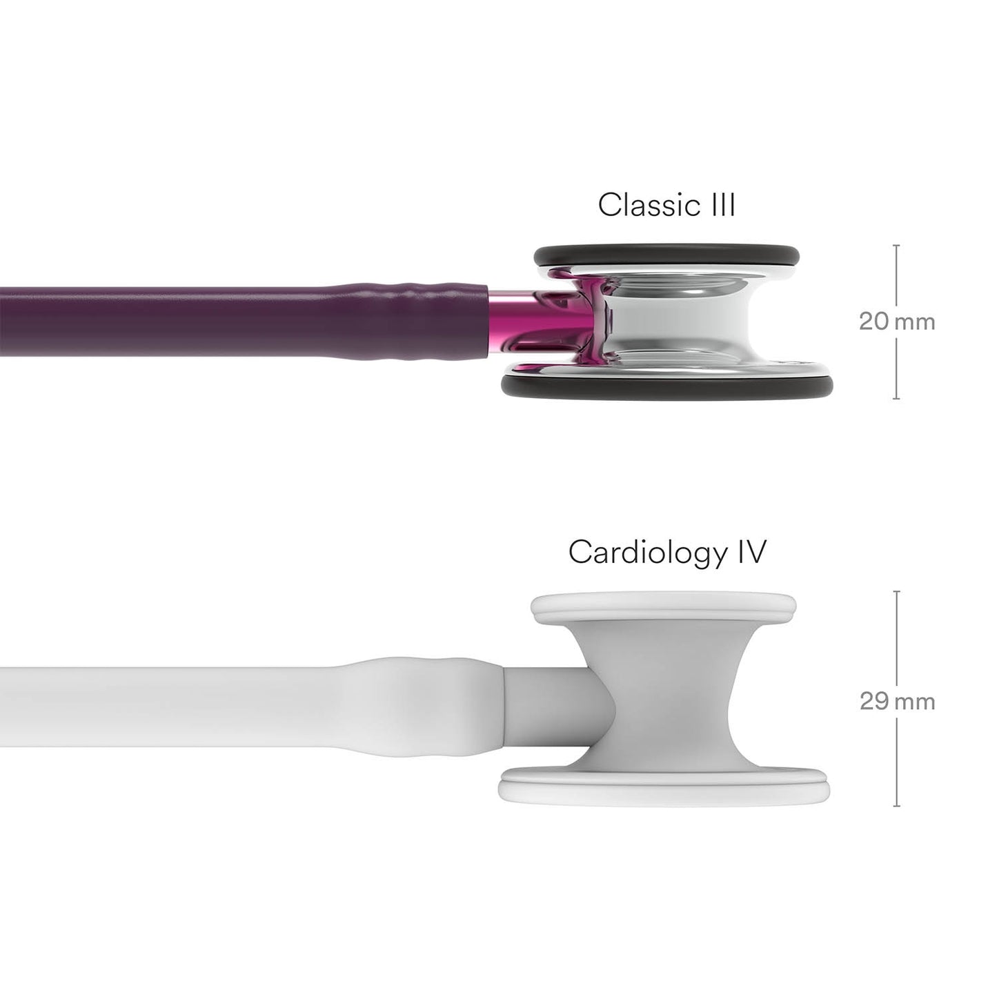 Littmann Classic III Monitoring Stethoscope: Mirror & Plum - Pink Stem 5960 Stethoscopes 3M Littmann   