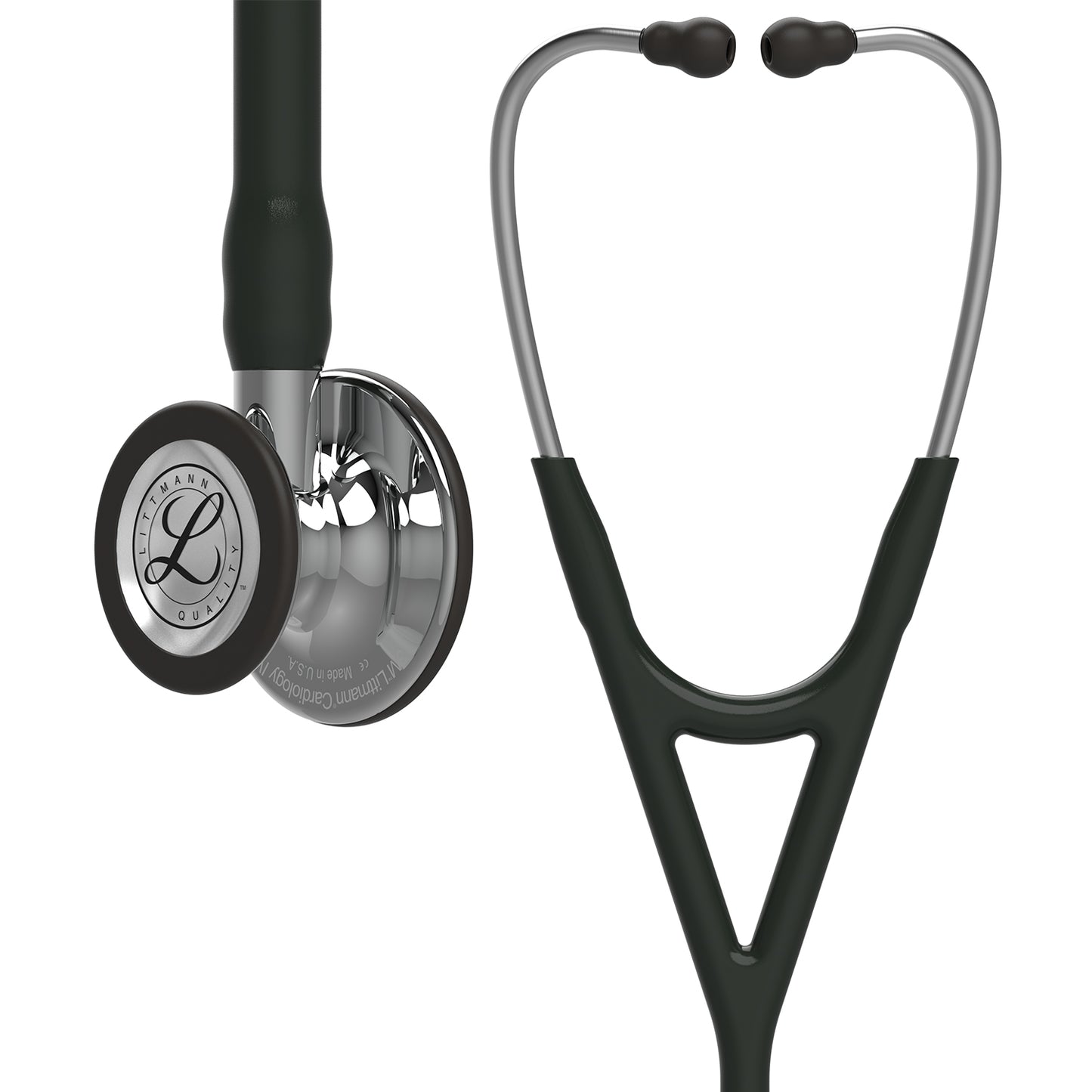 Littmann Cardiology IV Diagnostic Stethoscope: Black & Mirror-Finish 6177 Stethoscopes 3M Littmann