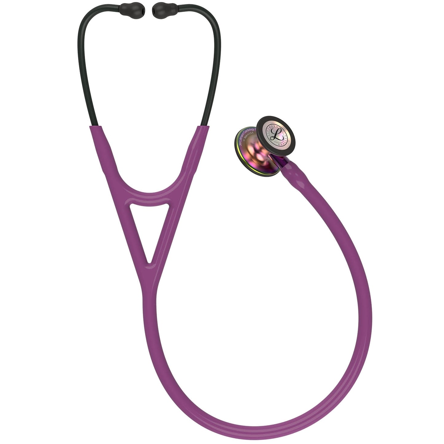Littmann Cardiology IV Diagnostic Stethoscope: Rainbow & Plum - Violet Stem 6205 Stethoscopes 3M Littmann