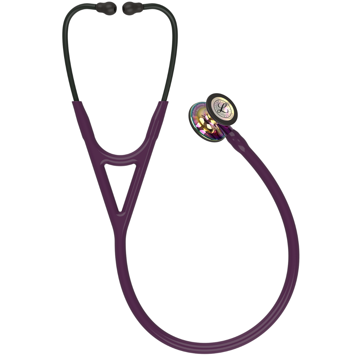 Littmann Cardiology IV Diagnostic Stethoscope: Polished Rainbow & Plum - Violet Stem 6239 Stethoscopes 3M Littmann   