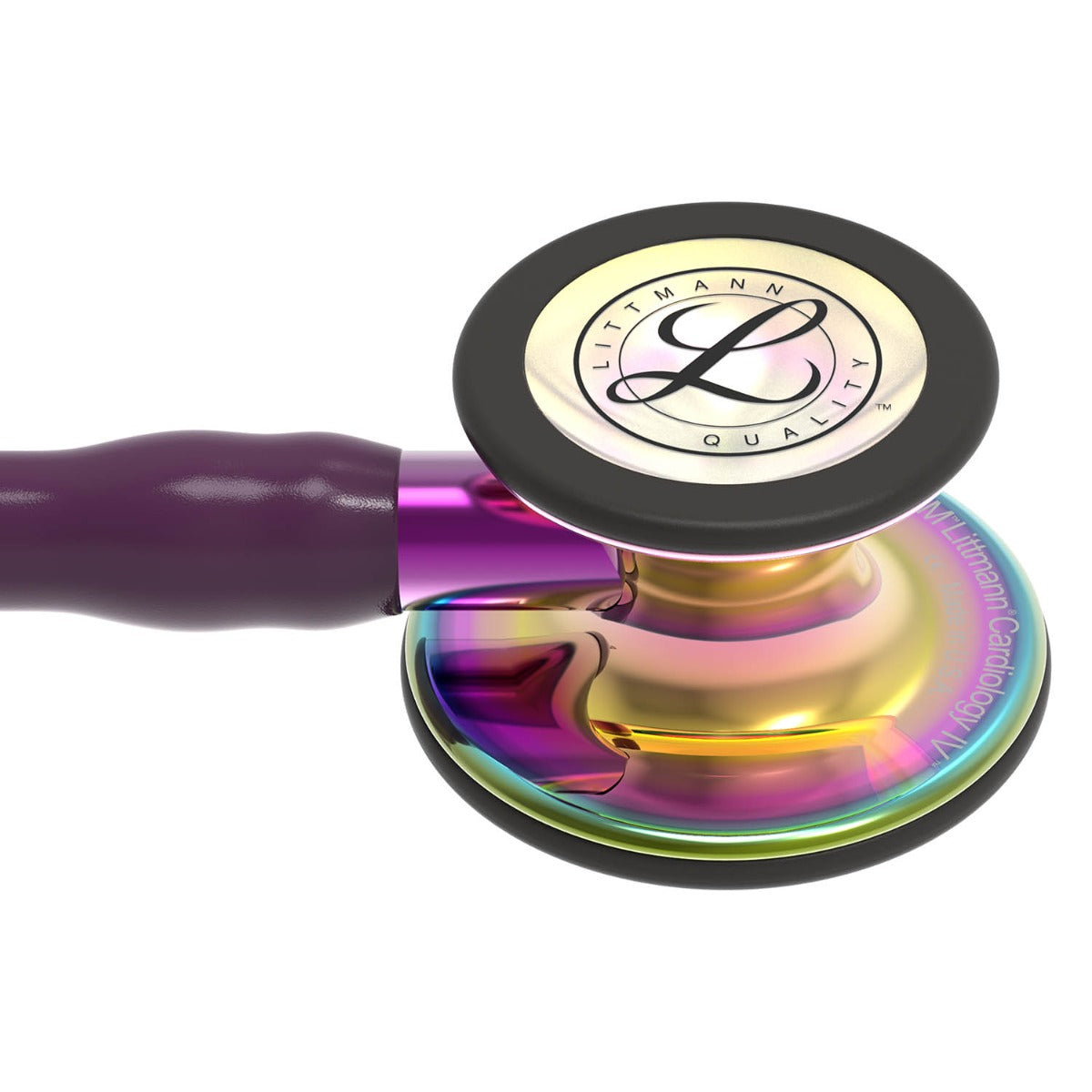 Littmann Cardiology IV Diagnostic Stethoscope: Polished Rainbow & Plum - Violet Stem 6239 Stethoscopes 3M Littmann