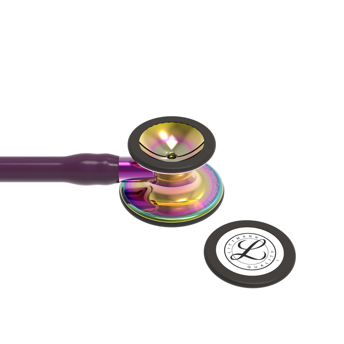 Littmann Cardiology IV Diagnostic Stethoscope: Polished Rainbow & Plum - Violet Stem 6239 Stethoscopes 3M Littmann   