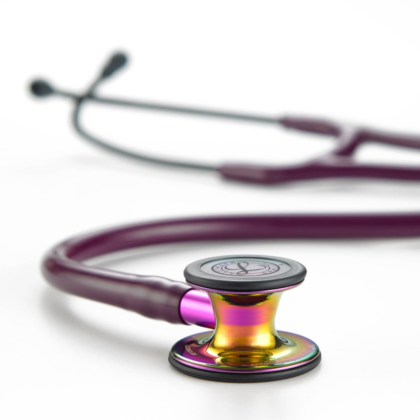 Littmann Cardiology IV Diagnostic Stethoscope: Polished Rainbow & Plum - Violet Stem 6239 Stethoscopes 3M Littmann