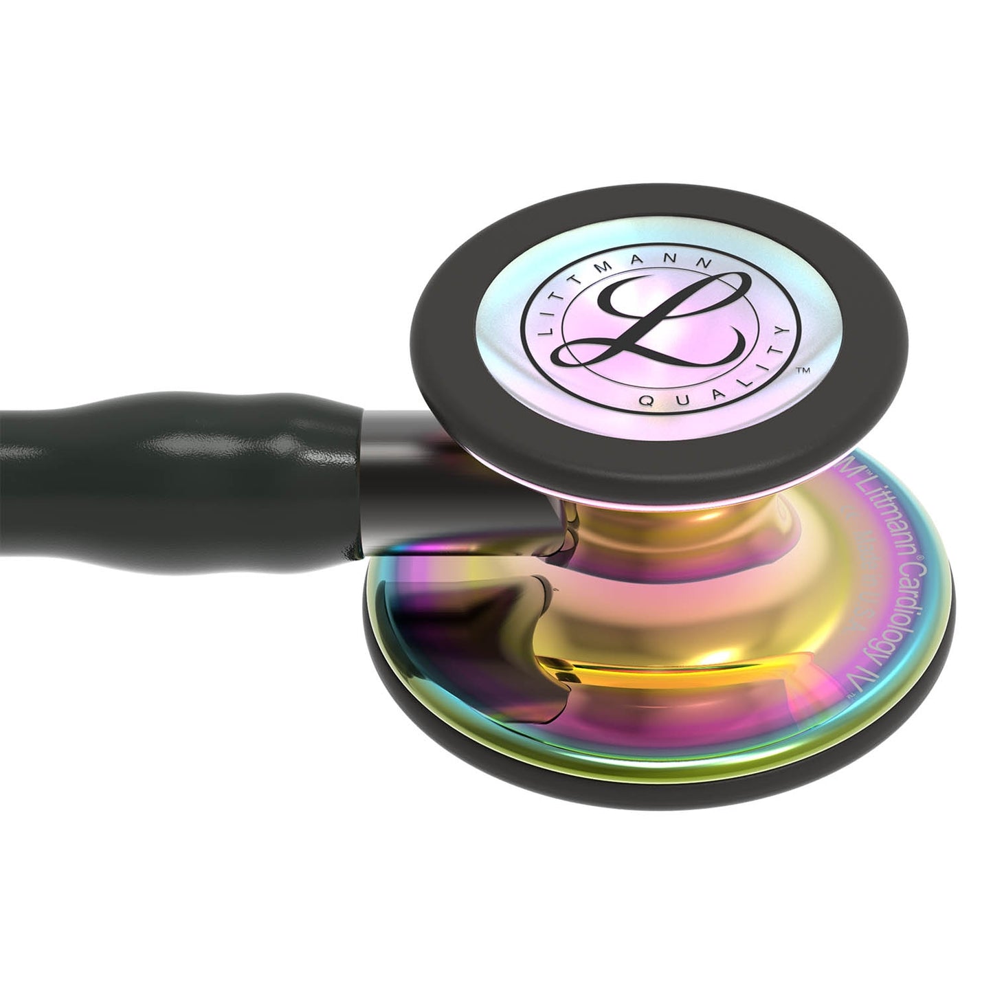 Littmann Cardiology IV Diagnostic Stethoscope: Polished Rainbow & Black - Smoke Stem 6240 Stethoscopes 3M Littmann   