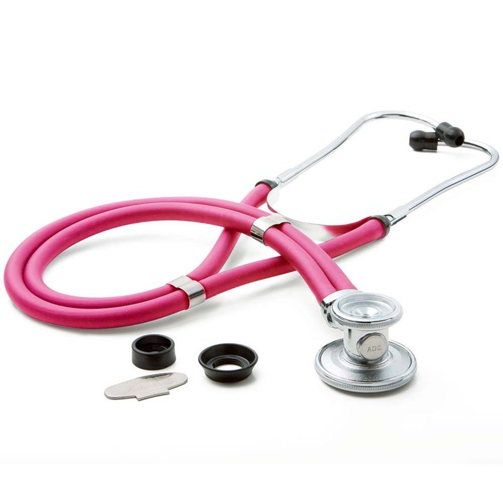 Adscope 641 sprague rappaport stethoscope Stethoscopes ADC Neon Pink