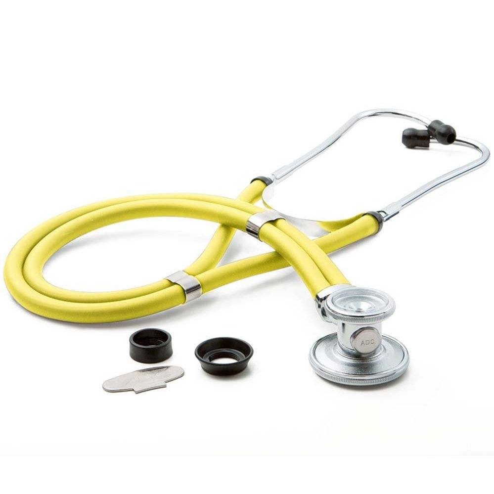 Adscope 641 sprague rappaport stethoscope Stethoscopes ADC Neon Yellow  