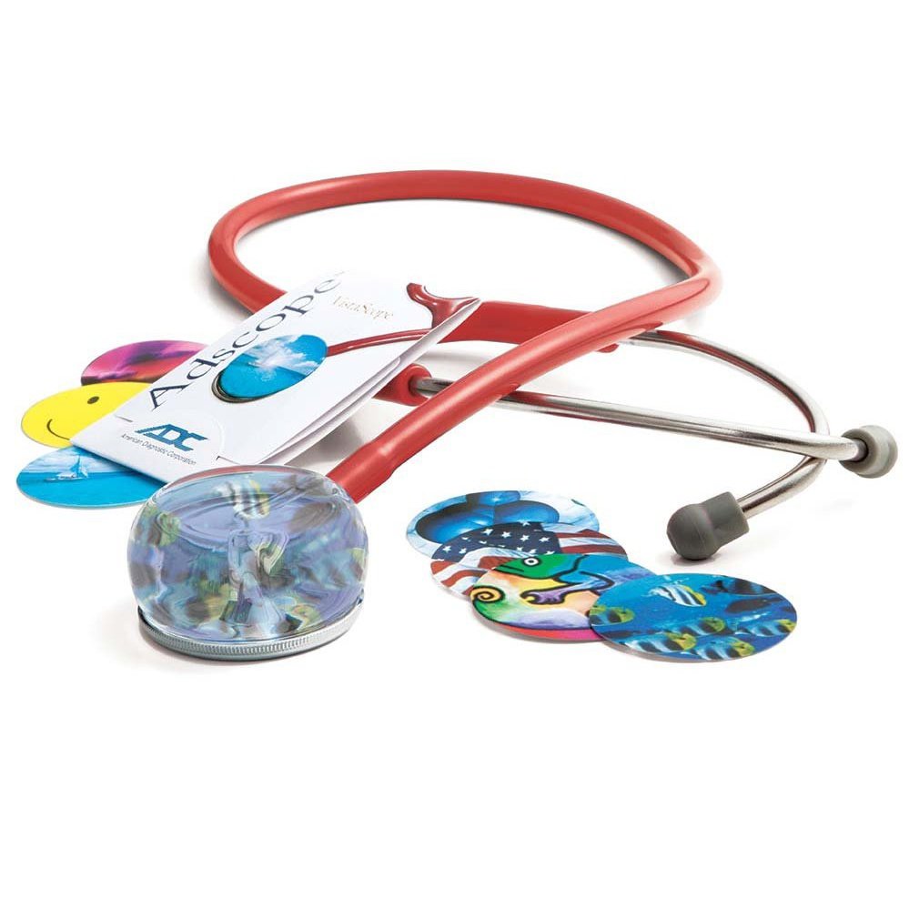 Vistascope™ Acrylic Clinician Stethoscope Stethoscopes ADC Red