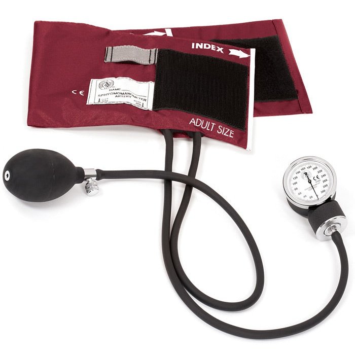 Standard Aneroid Sphygmomanometer Accessories Prestige Burgundy
