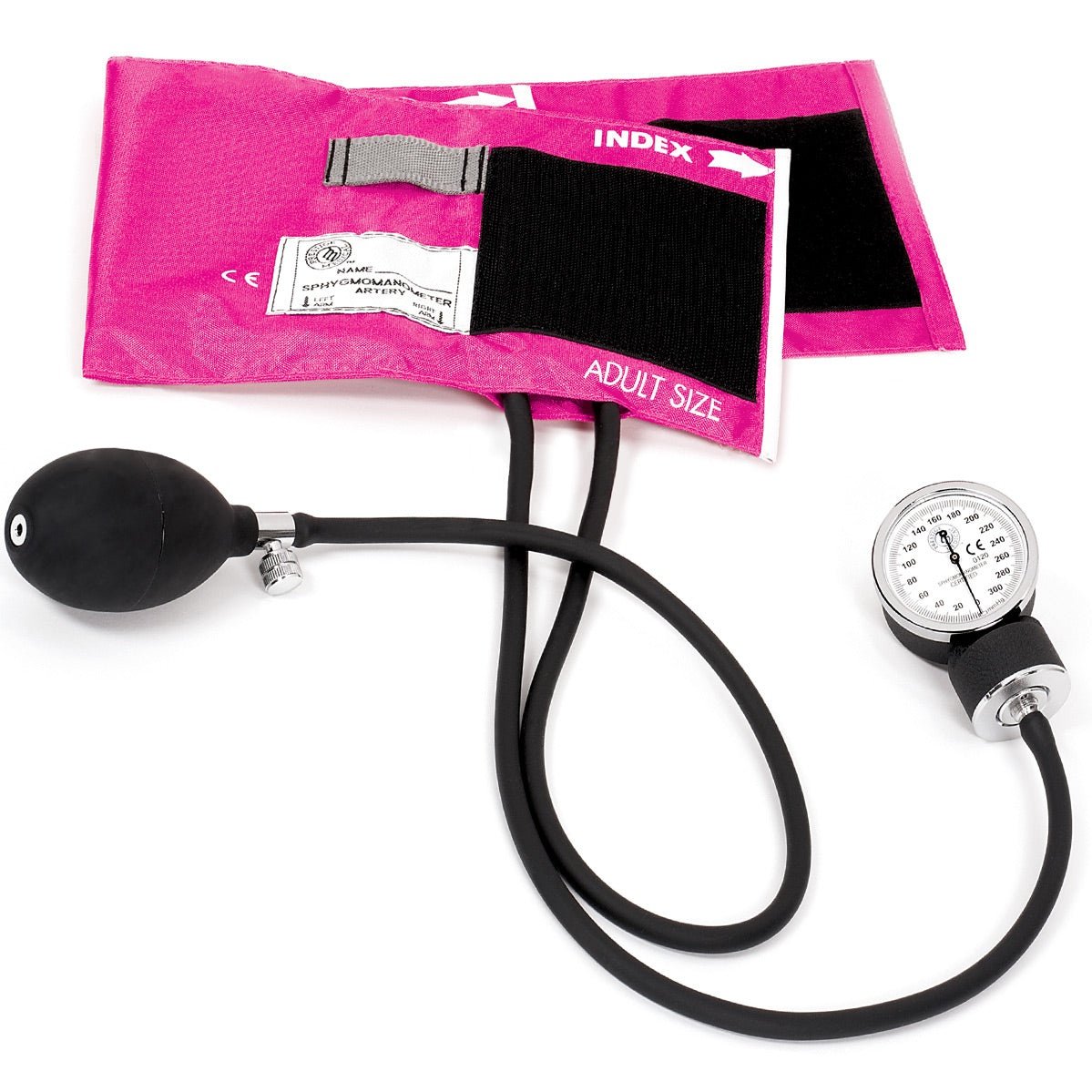 Premium Adult Aneroid Sphygmomanometer Blood Pressure Prestige Hot Pink