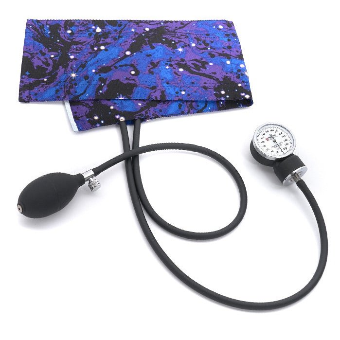 Premium Adult Aneroid Sphygmomanometer Blood Pressure Prestige Galaxy Blue