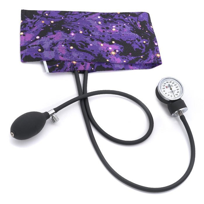 Premium Adult Aneroid Sphygmomanometer Blood Pressure Prestige Galaxy Puple