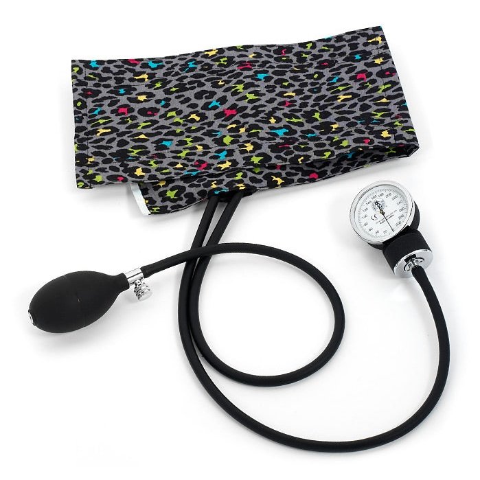 Premium Adult Aneroid Sphygmomanometer Blood Pressure Prestige Leopard