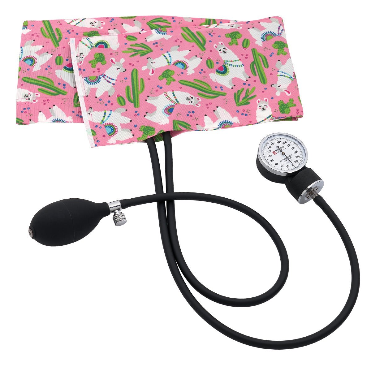 Premium Adult Aneroid Sphygmomanometer Blood Pressure Prestige Llamas - Hot Pink