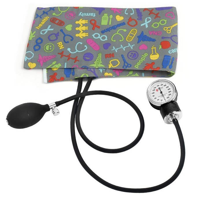 Premium Adult Aneroid Sphygmomanometer Blood Pressure Prestige Pewter