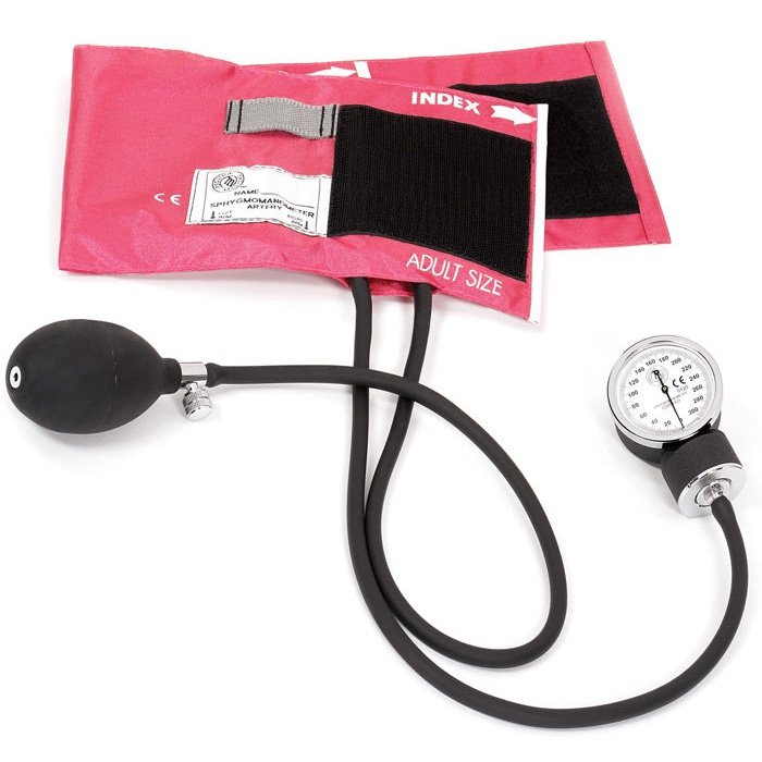 Premium Adult Aneroid Sphygmomanometer Blood Pressure Prestige Passion Pink