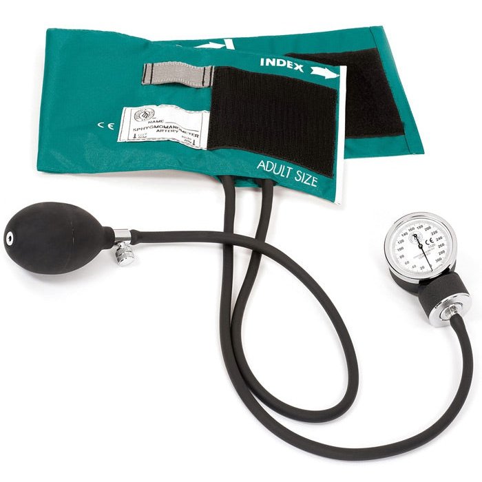 Premium Adult Aneroid Sphygmomanometer Blood Pressure Prestige Teal
