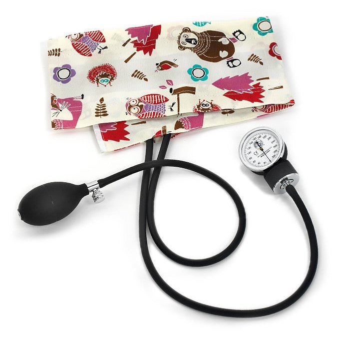 Premium Adult Aneroid Sphygmomanometer Blood Pressure Prestige Woodsy Animals Black